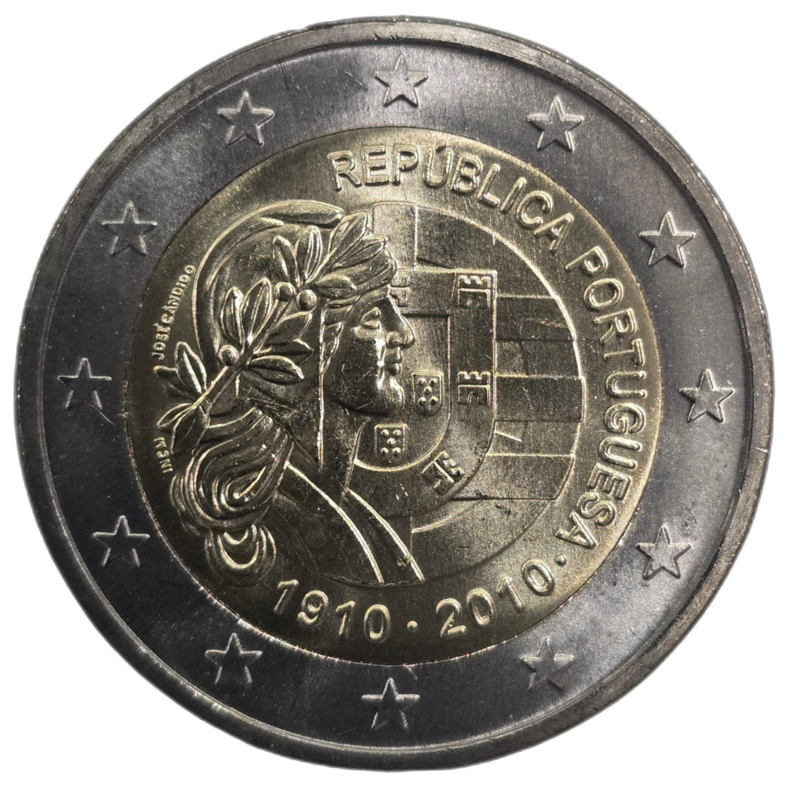 2 euros conmemorativa Centenario de la República Portuguesa